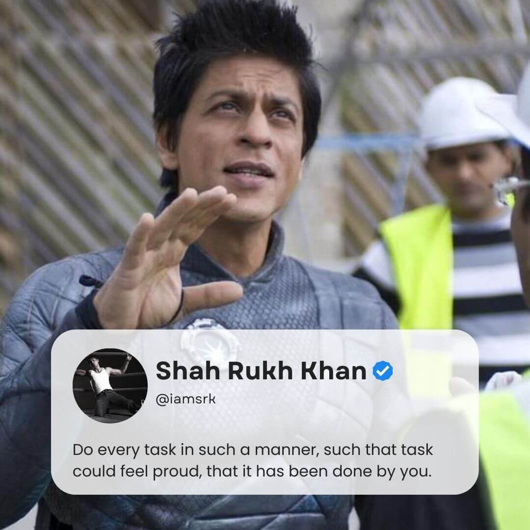 SRK Multi Tasker Saying